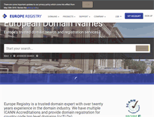 Tablet Screenshot of europeregistry.com